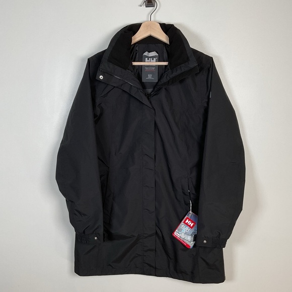 Helly Hansen Black Utility raincoat - waterproof - NWT